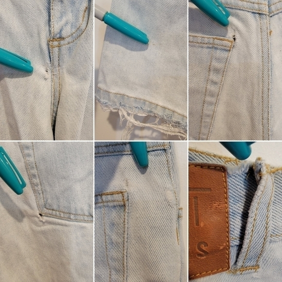 Vintage Cut-Off Esprit High Rise Shorts Mom Shorts Distressed Light was Size 11 - Picture 15 of 17